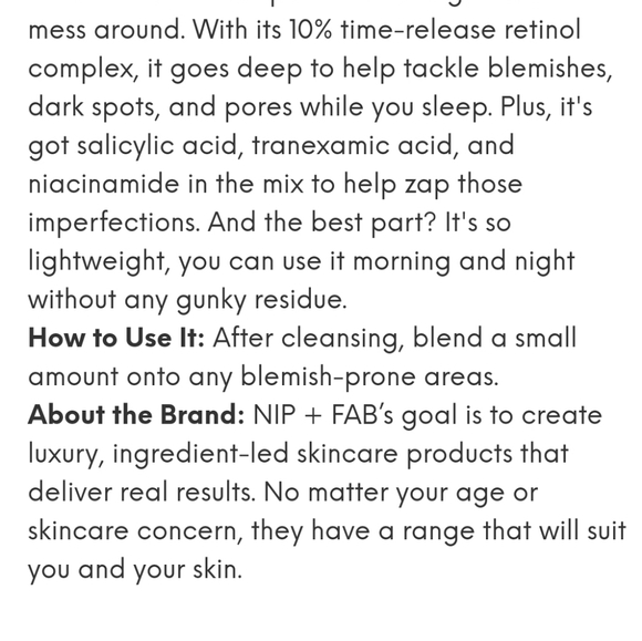 Nip+Fab Retinol Fix Blemish Treatment Gel 10% - Picture 3 of 11